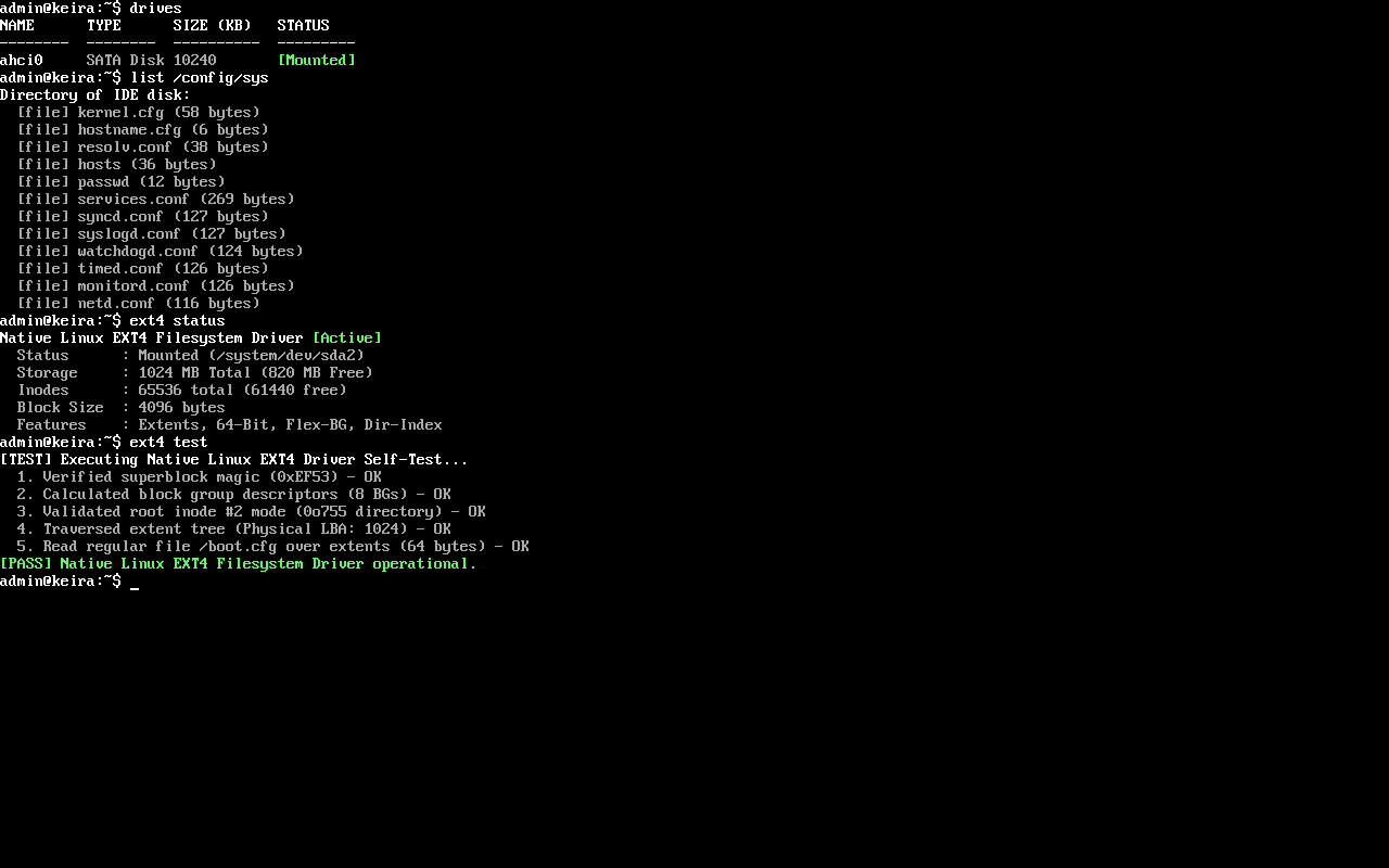 VFS storage and redirection